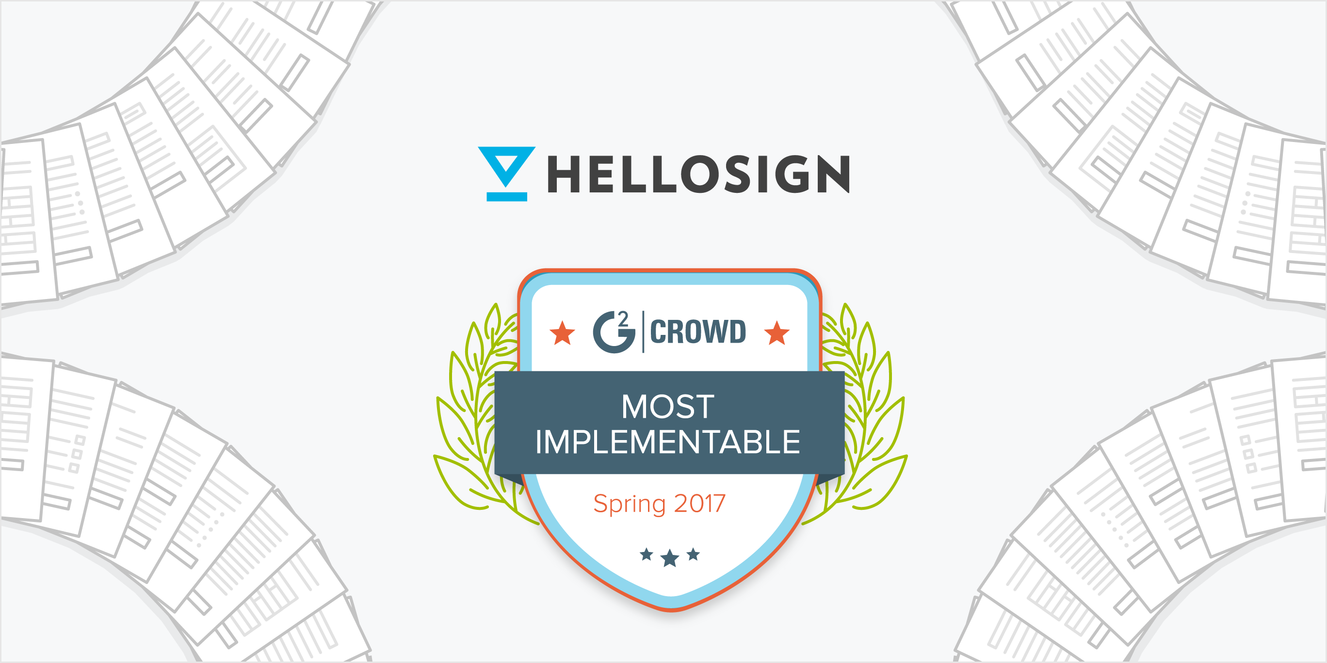 HelloSign Voted #1 for Ease of Implementation on G2 Crowd